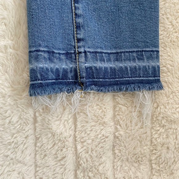 Anthropologie Jeans Pilcro And The Letterpress Distressed Raw Hem Cropped Size 4 - Picture 9 of 14